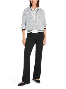 Cardigan mit College-Kragen