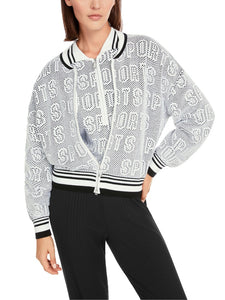 Cardigan mit College-Kragen