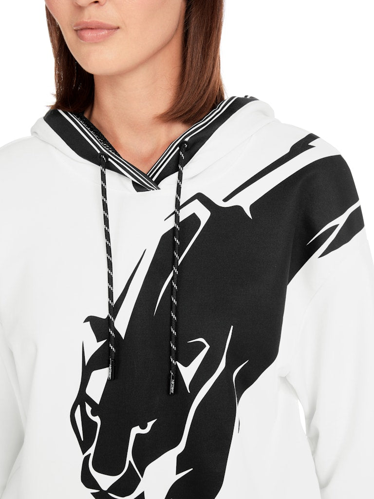 Oversized Sweatshirt mit Panther-Motiv