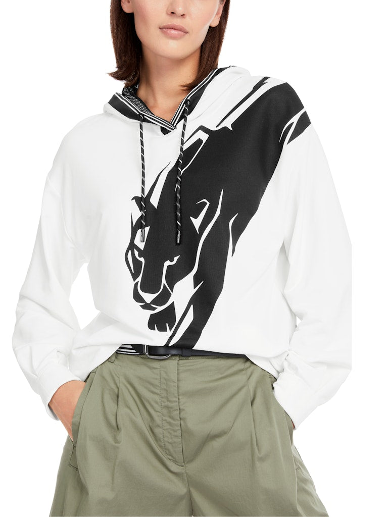 Oversized Sweatshirt mit Panther-Motiv