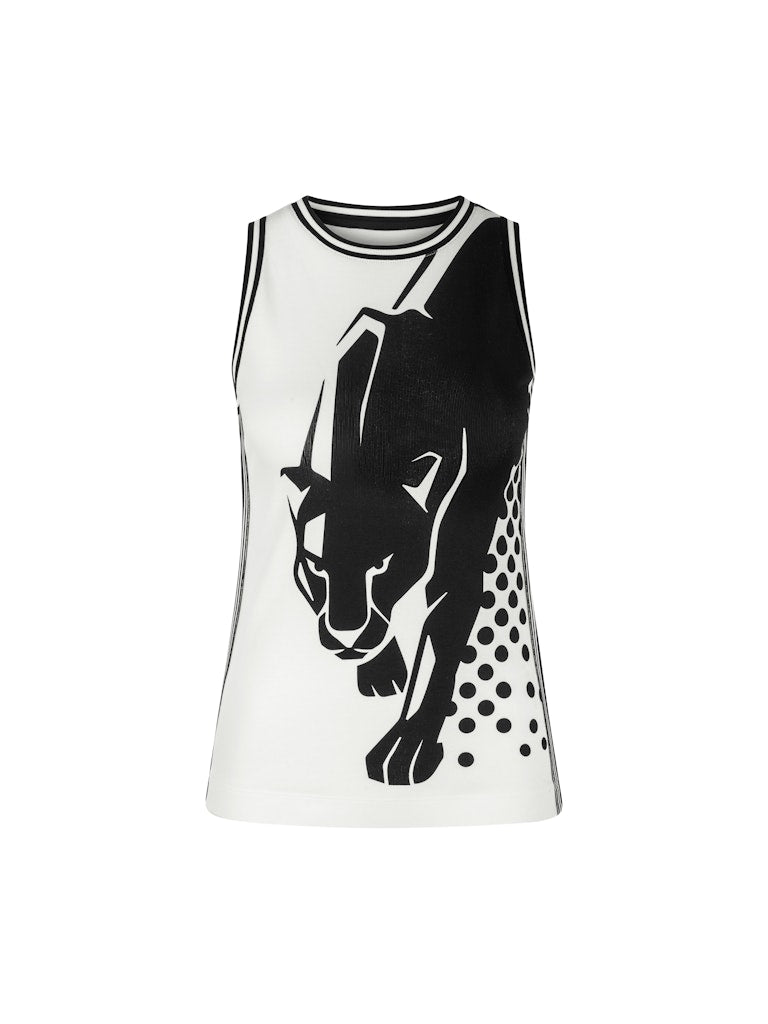 Ärmelloses Top mit Panther-Print