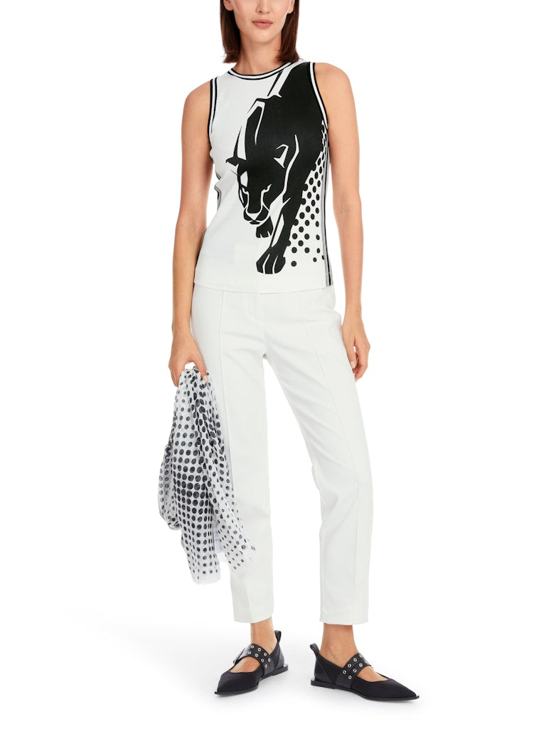 Ärmelloses Top mit Panther-Print