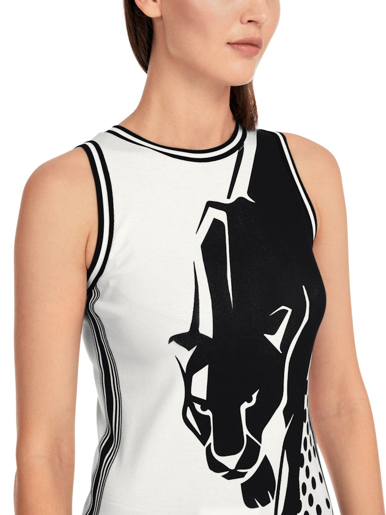 Ärmelloses Top mit Panther-Print