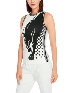 Ärmelloses Top mit Panther-Print