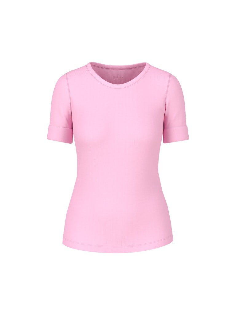 Uni T-Shirt aus stretchigem Cotton- Ripp