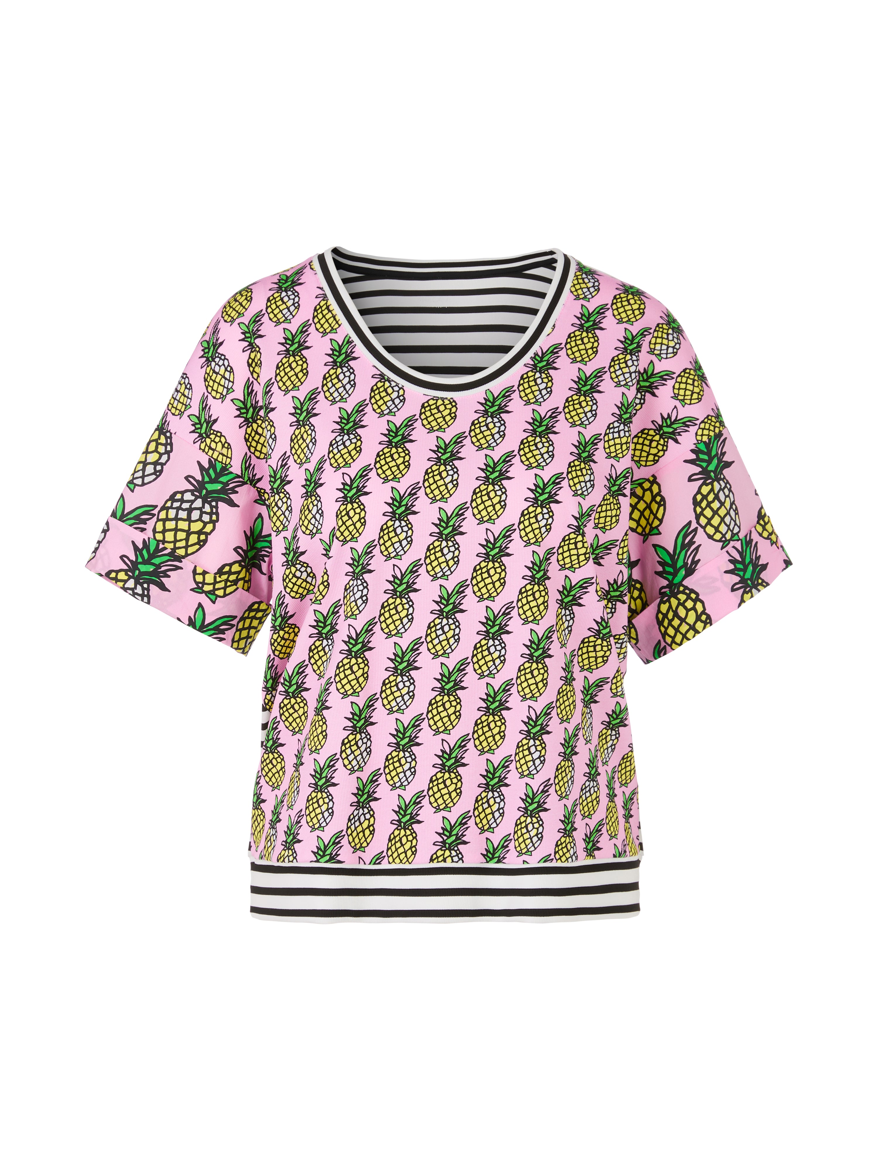 T-Shirt mit Ananas und Streifen