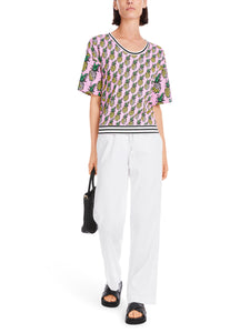 T-Shirt mit Ananas und Streifen