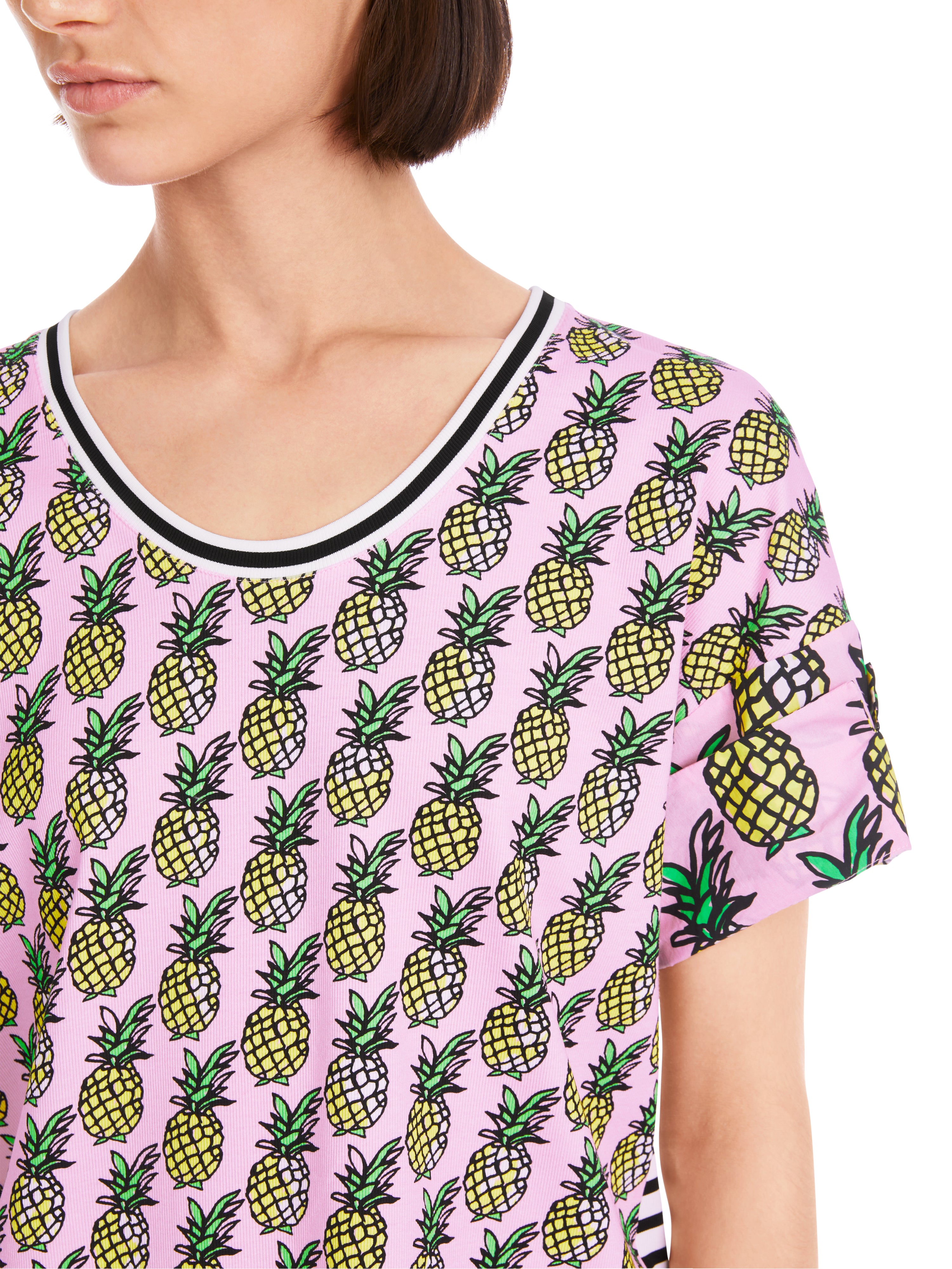 T-Shirt mit Ananas und Streifen