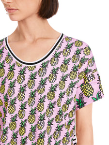 T-Shirt mit Ananas und Streifen