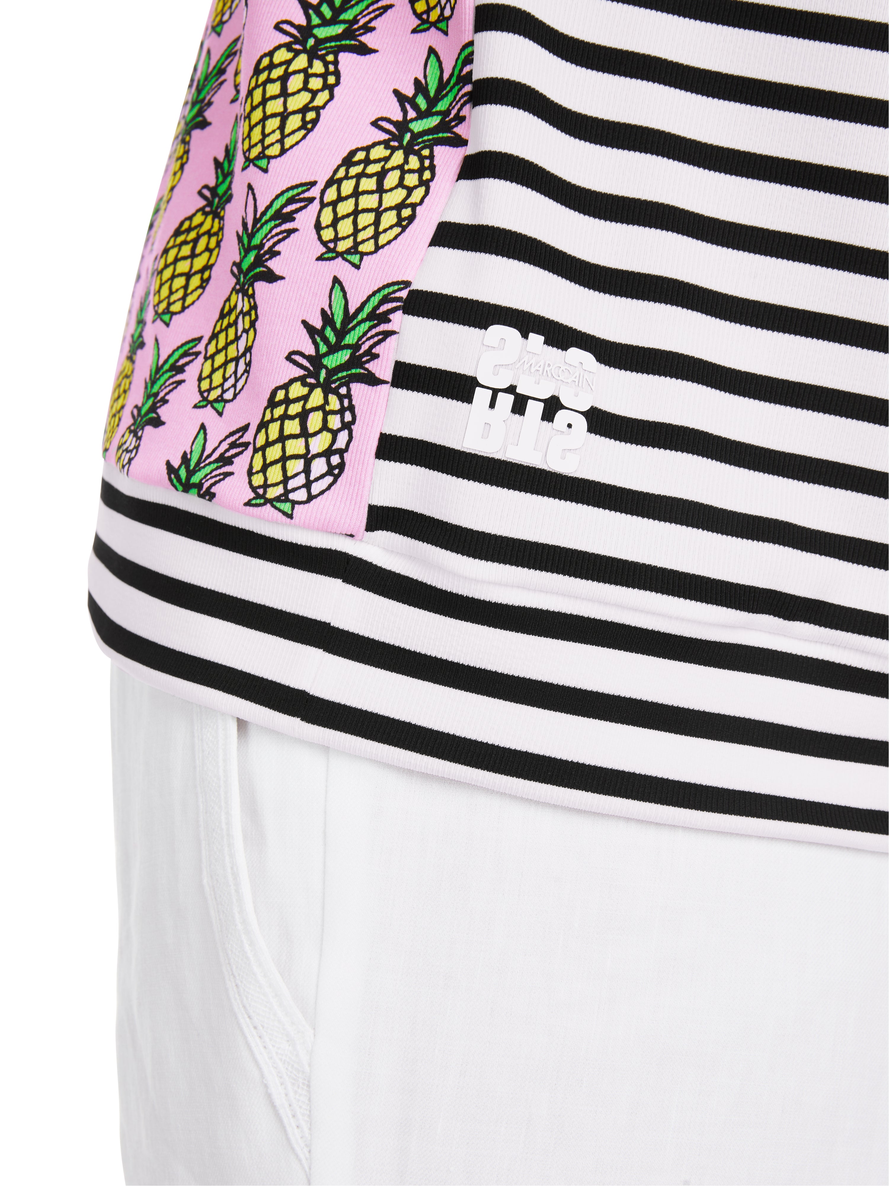 T-Shirt mit Ananas und Streifen