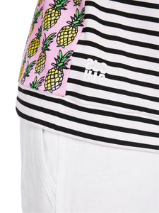 T-Shirt mit Ananas und Streifen