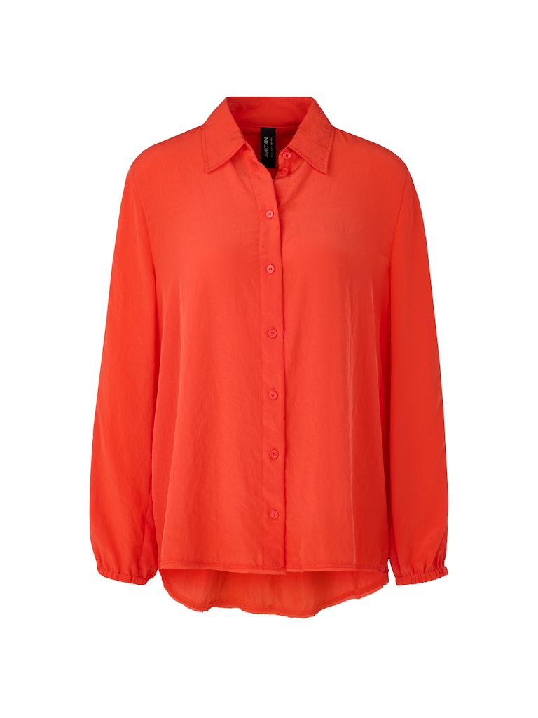 Leichte Hemdbluse in Uni