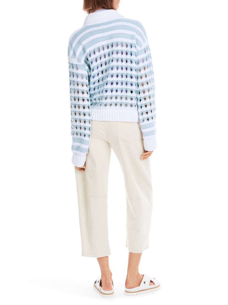 Ajour-Cardigan Knitted in Germany
