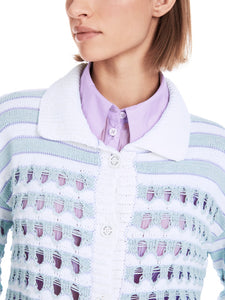 Ajour-Cardigan Knitted in Germany