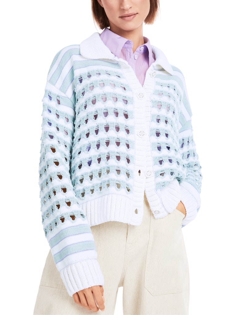 Ajour-Cardigan Knitted in Germany