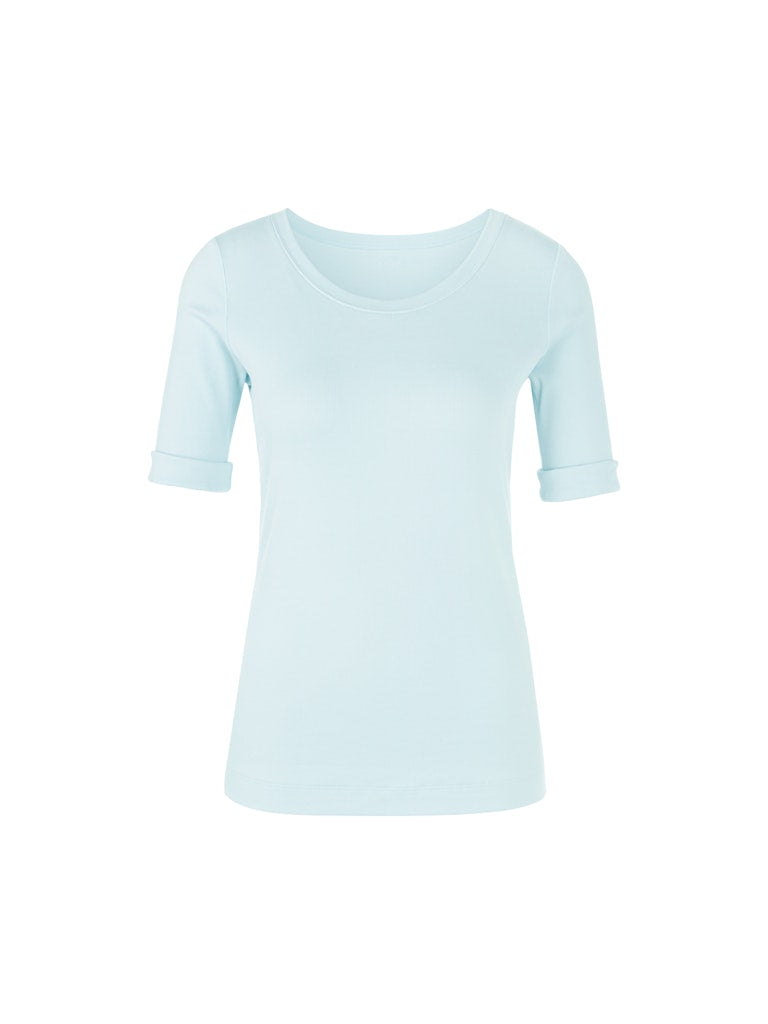Uni T-Shirt aus stretchigem Cotton- Ripp