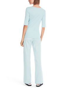 Uni T-Shirt aus stretchigem Cotton- Ripp