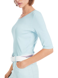 Uni T-Shirt aus stretchigem Cotton- Ripp