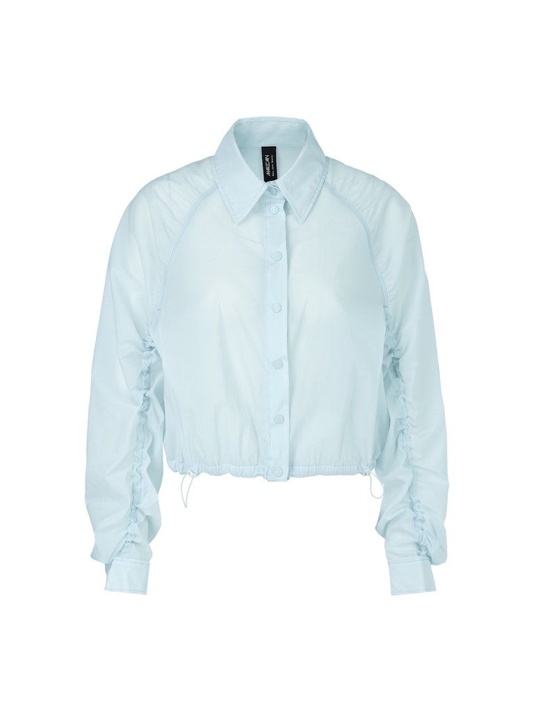Bluse mit gerafften Ärmeln