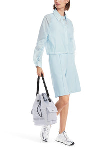 Bluse mit gerafften Ärmeln
