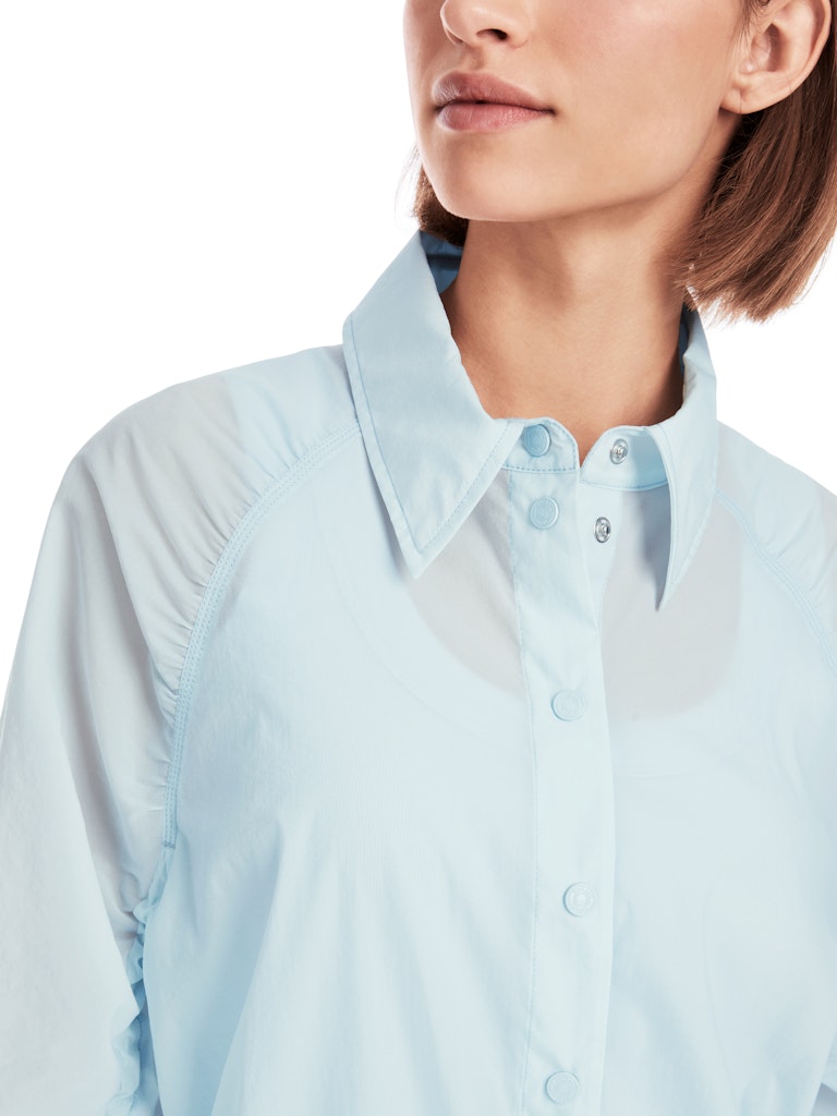 Bluse mit gerafften Ärmeln