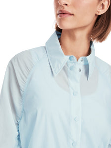 Bluse mit gerafften Ärmeln