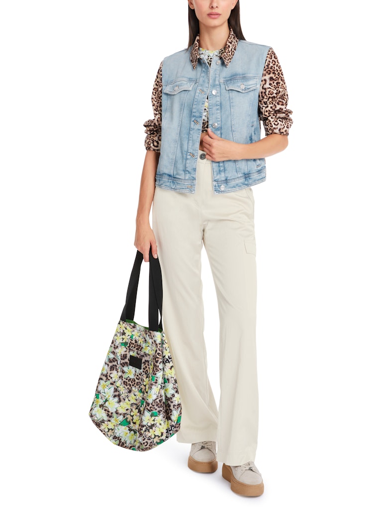 Jacke in Materialmix "Rethink Together"
