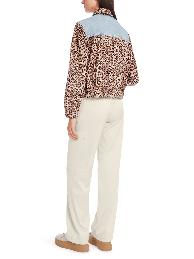 Jacke in Materialmix "Rethink Together"
