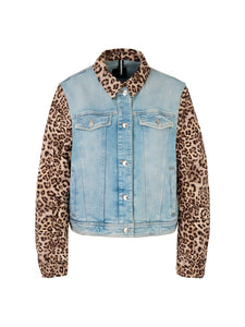 Jacke in Materialmix "Rethink Together"