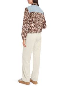 Jacke in Materialmix "Rethink Together"