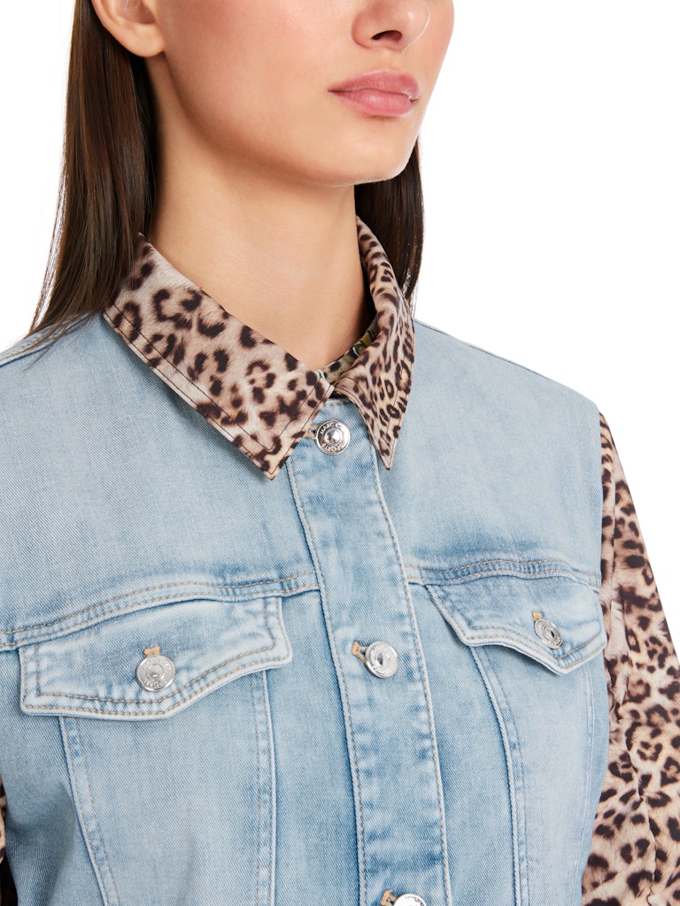 Jacke in Materialmix "Rethink Together"