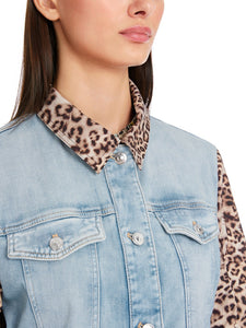 Jacke in Materialmix "Rethink Together"
