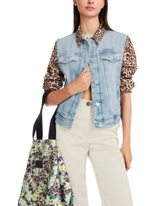Jacke in Materialmix "Rethink Together"