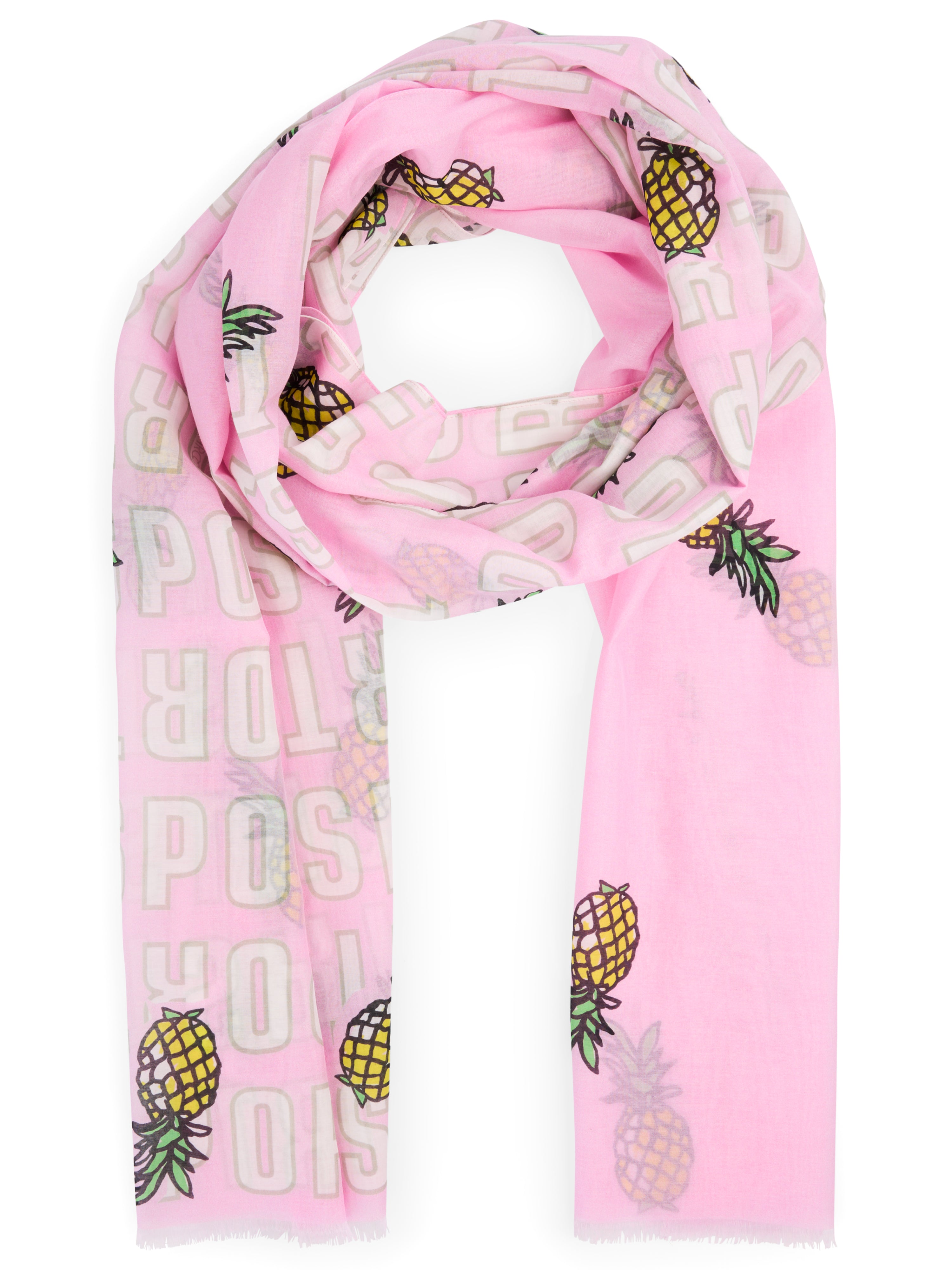 Feiner Schal mit Ananas-Print