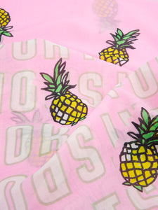 Feiner Schal mit Ananas-Print