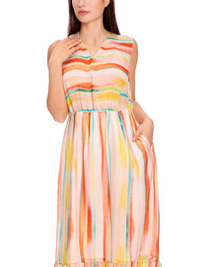 Gestreiftes Kleid "Rethink Together"
