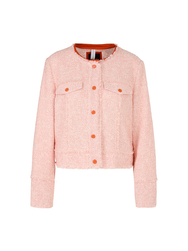 Bouclé-Jacke im Denim-Stil