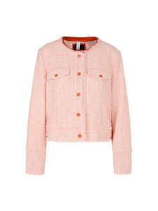 Bouclé-Jacke im Denim-Stil