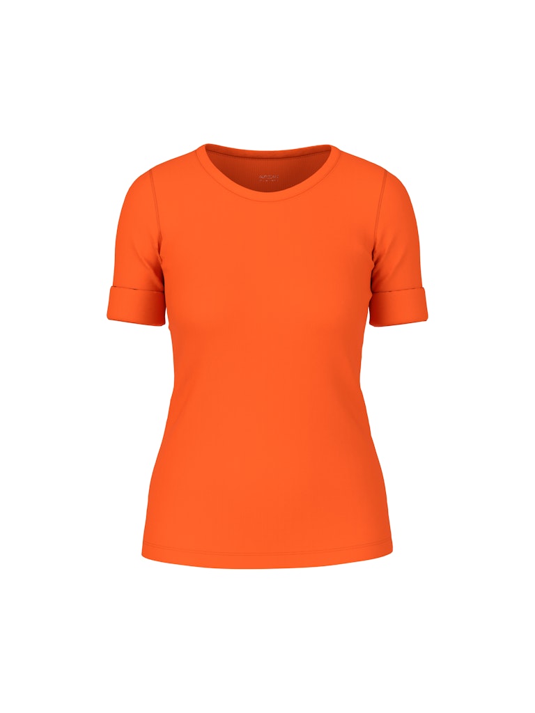 Uni T-Shirt aus stretchigem Cotton- Ripp