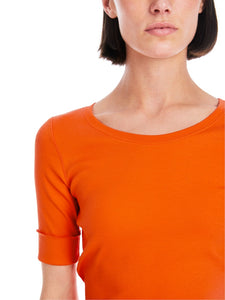 Uni T-Shirt aus stretchigem Cotton- Ripp