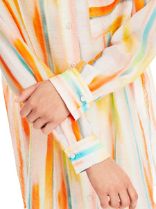 Lange Hemdbluse "Rethink Together"