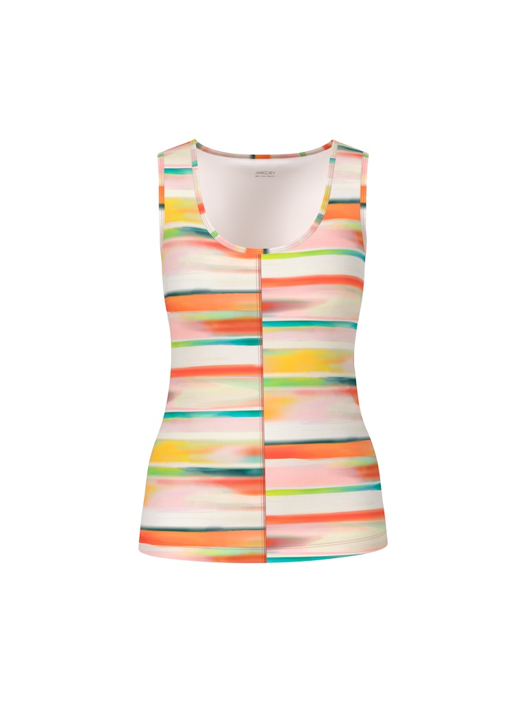 Top mit Streifen im Batik-Look