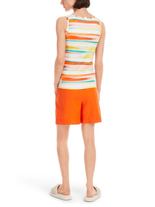 Top mit Streifen im Batik-Look