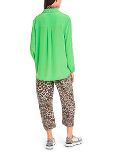 Leichte Hemdbluse in Uni