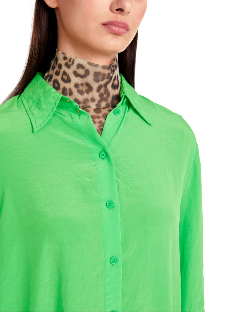 Leichte Hemdbluse in Uni