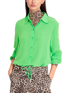 Leichte Hemdbluse in Uni