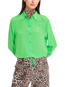 Leichte Hemdbluse in Uni