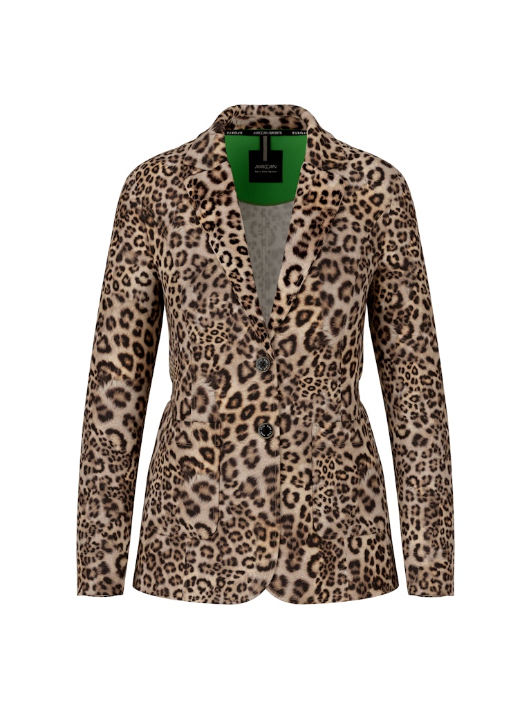 Jerseyblazer in Leo-Print