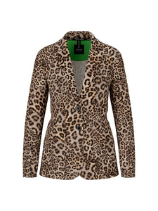 Jerseyblazer in Leo-Print