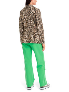 Jerseyblazer in Leo-Print